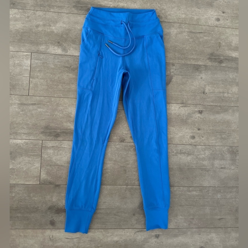 90 Degrees by Reflex Women’s Smurf blue high rise yoga lounge pants XS